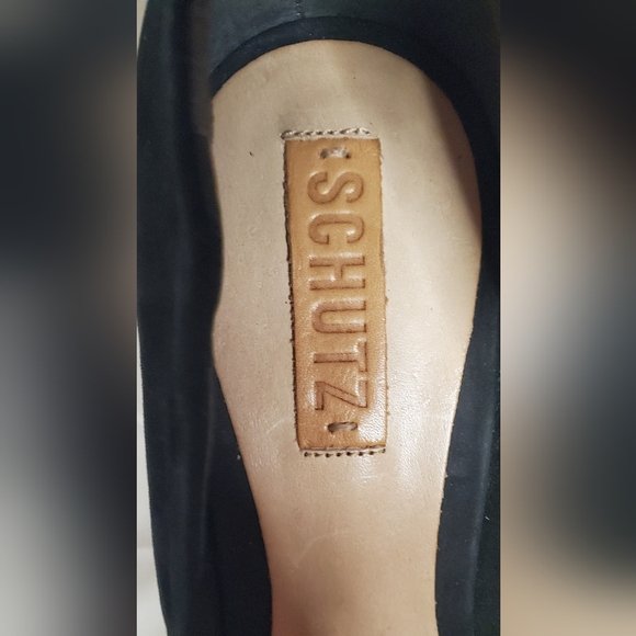 SCHUTZ - size 10- suede black braided spadrilke wedge heel- "Like new" - Picture 10 of 10